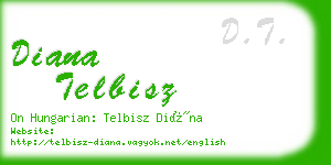 diana telbisz business card